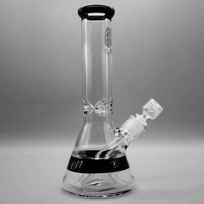 12" Encore Collection 50x9mm Color Band Beaker Bong Assorted Colors