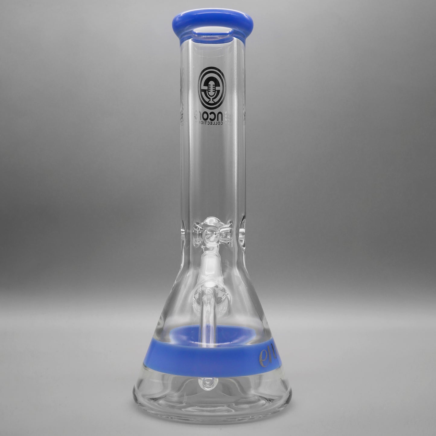 12" Encore Collection 50x9mm Color Band Beaker Bong Assorted Colors