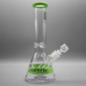 Milky Green — 12" 50x9mm Color Band Beaker (view 1)