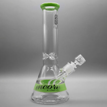 12" Encore Collection 50x9mm Color Band Beaker Bong Assorted Colors