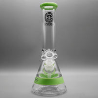 Milky Green — 12" 50x9mm Color Band Beaker (view 2)
