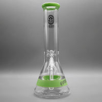 Milky Green — 12" 50x9mm Color Band Beaker (view 4)