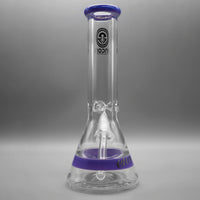 Milky Purple — 12" 50x9mm Color Band Beaker (view 3)