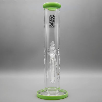 12" Encore Collection Straight Tube Bong w/ Assorted Color Accents