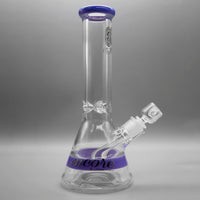 Milky Purple — 12" 50x9mm Color Band Beaker (view 2)