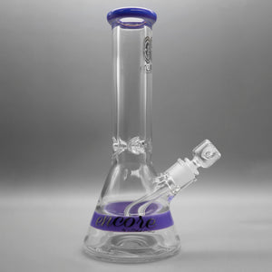Milky Purple — 12" 50x9mm Color Band Beaker (view 2)