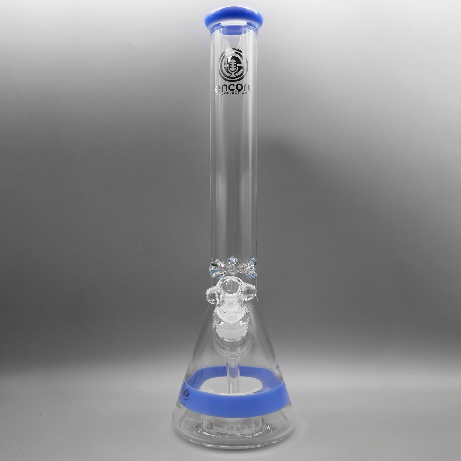 Jade Blue — 18" Color Band Beaker (view 1)