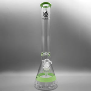 Milky Green — 18" Color Band Beaker (view 1)