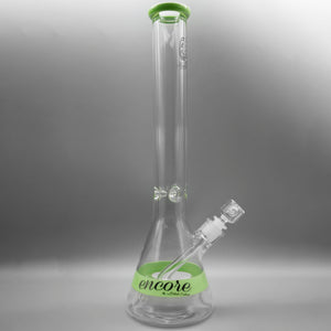 Milky Green — 18" Color Band Beaker (view 2)