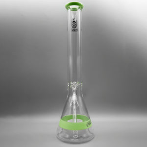Milky Green — 18" Color Band Beaker (view 3)