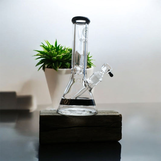 12" Encore Collection 50x9mm Color Band Beaker Bong Assorted Colors