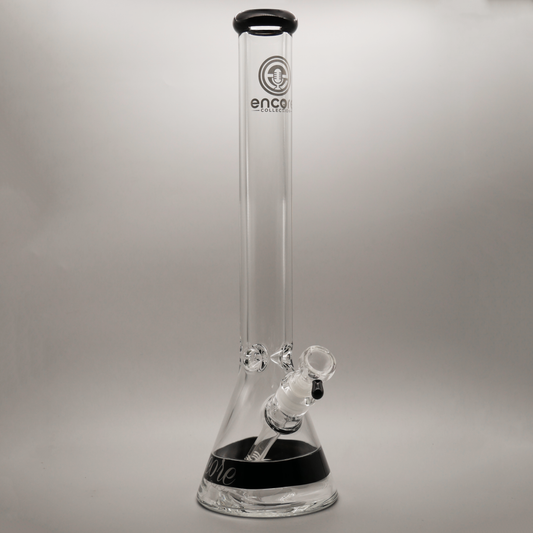 18" Encore Collection Color Band Beaker Bong Assorted Colors