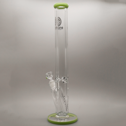 18" Encore Collection Straight Tube Bong w/ Assorted Color Accents