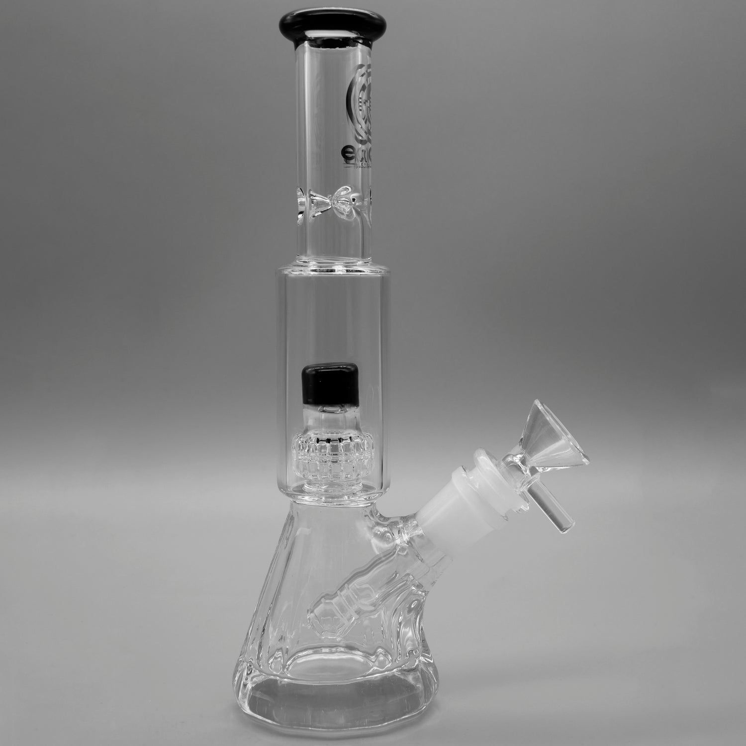 Black — Diamond Pounder Mini Beaker Bong (view 2)