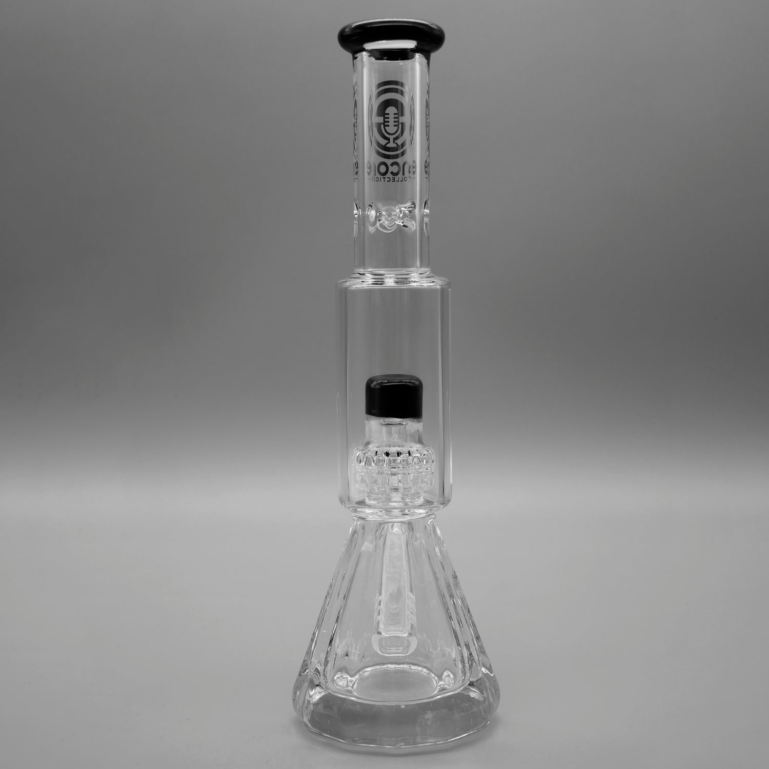 Black — Diamond Pounder Mini Beaker Bong (view 3)
