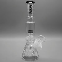 Gray — Diamond Pounder Mini Beaker Bong (view 1)
