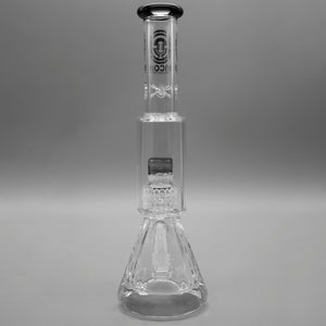 Gray — Diamond Pounder Mini Beaker Bong (view 3)