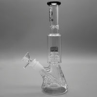 Gray — Diamond Pounder Mini Beaker Bong (view 4)