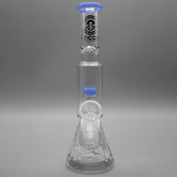 Jade Blue — Diamond Pounder Mini Beaker Bong (view 5)