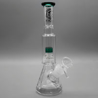 Teal — Diamond Pounder Mini Beaker Bong (view 1)