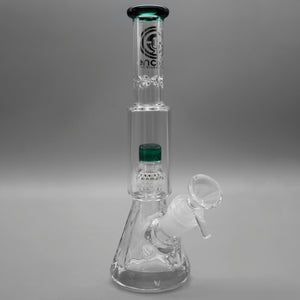 Teal — Diamond Pounder Mini Beaker Bong (view 1)