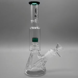 Teal — Diamond Pounder Mini Beaker Bong (view 2)