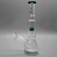 Teal — Diamond Pounder Mini Beaker Bong (view 4)