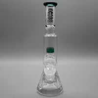 Teal — Diamond Pounder Mini Beaker Bong (view 5)