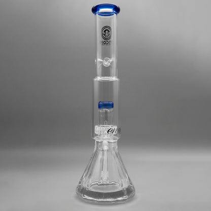 12" Encore Collection Diamond Pounder Beaker Bong w/ Matrix and Assorted Color Accents