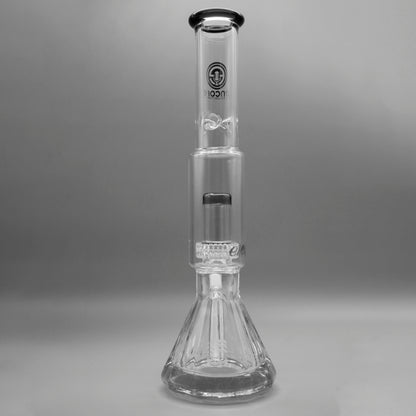 12" Encore Collection Diamond Pounder Beaker Bong w/ Matrix and Assorted Color Accents