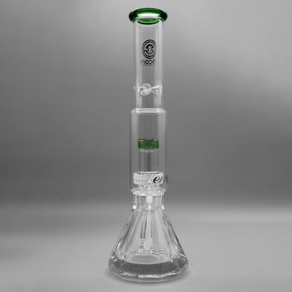 12" Encore Collection Diamond Pounder Beaker Bong w/ Matrix and Assorted Color Accents