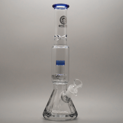 12" Encore Collection Diamond Pounder Beaker Bong w/ Matrix and Assorted Color Accents