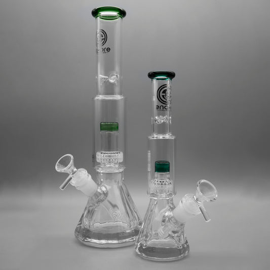 Diamond Pounder Matrix Beaker Set – Full Size & Mini Bong Bundle