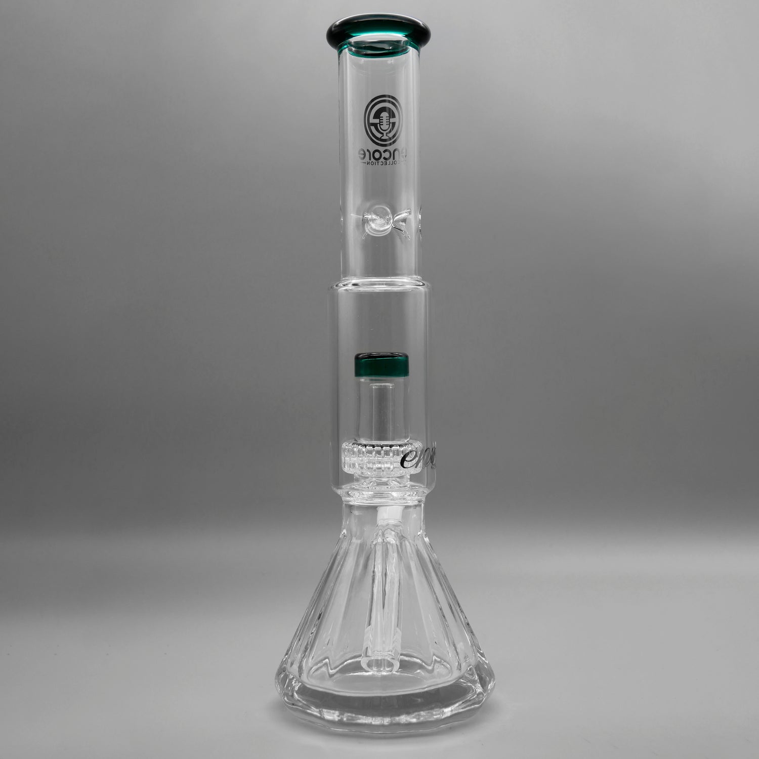 Teal — 12" Diamond Pounder Beaker (view 3)