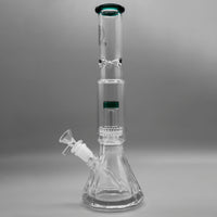 Teal — 12" Diamond Pounder Beaker (view 4)