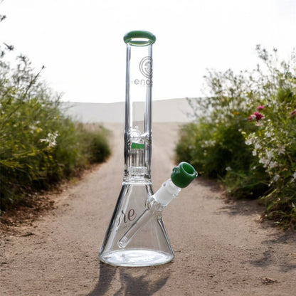 14'' Encore Collection Beaker Bong w/ Showerhead & Assorted Color Accents