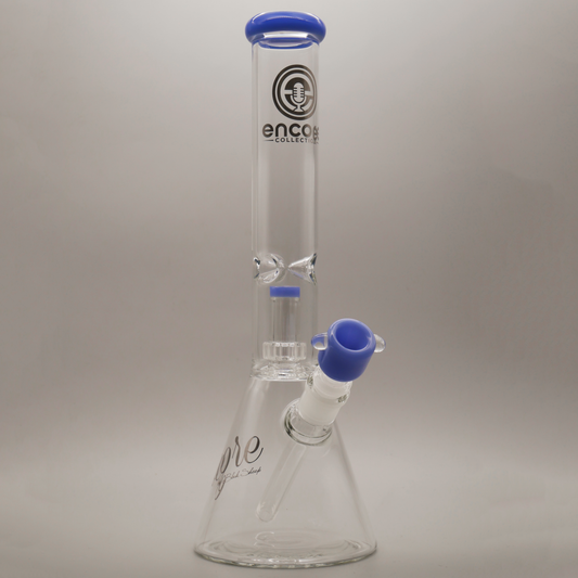 14'' Encore Collection Beaker Bong w/ Showerhead & Assorted Color Accents
