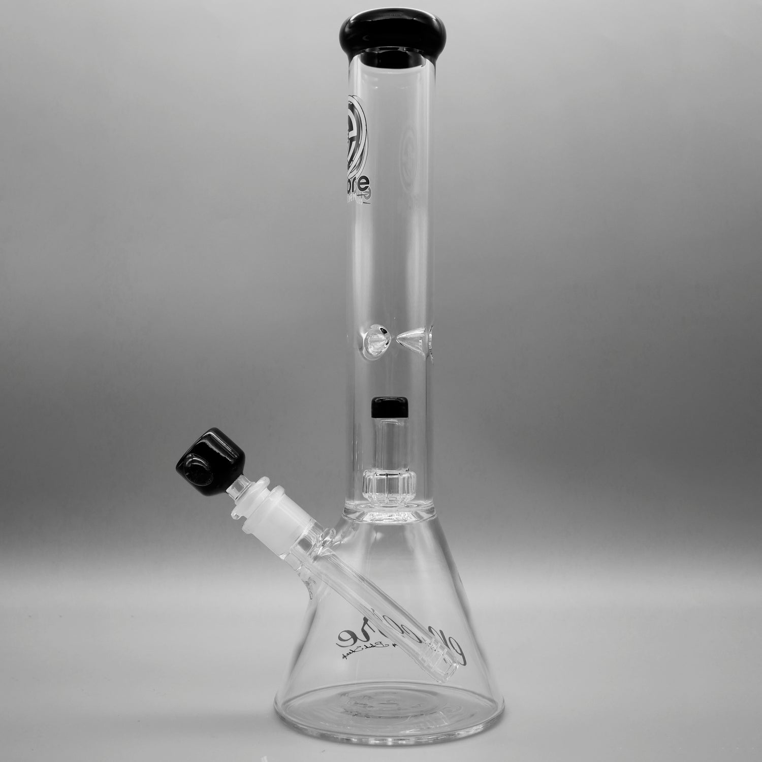 Black — 14" 44mm Beaker w/ Showerhead (view 3)