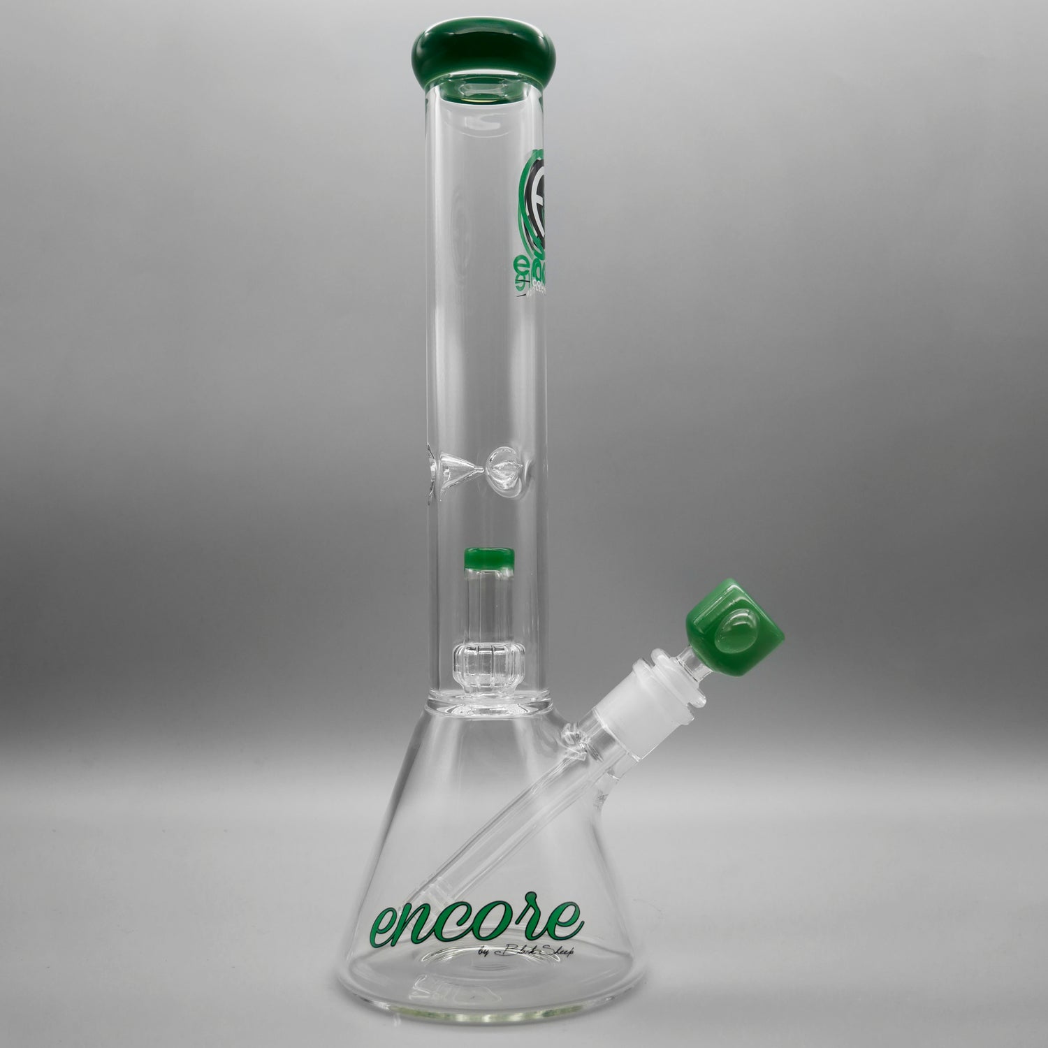Jade Green — 14" 44mm Beaker w/ Showerhead (view 1)