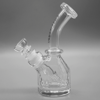 Encore Collection 7" Heavy Mini Bent Neck Hennessy Base Traveler Bong