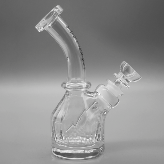 Encore Collection 7" Heavy Mini Bent Neck Hennessy Base Traveler Bong
