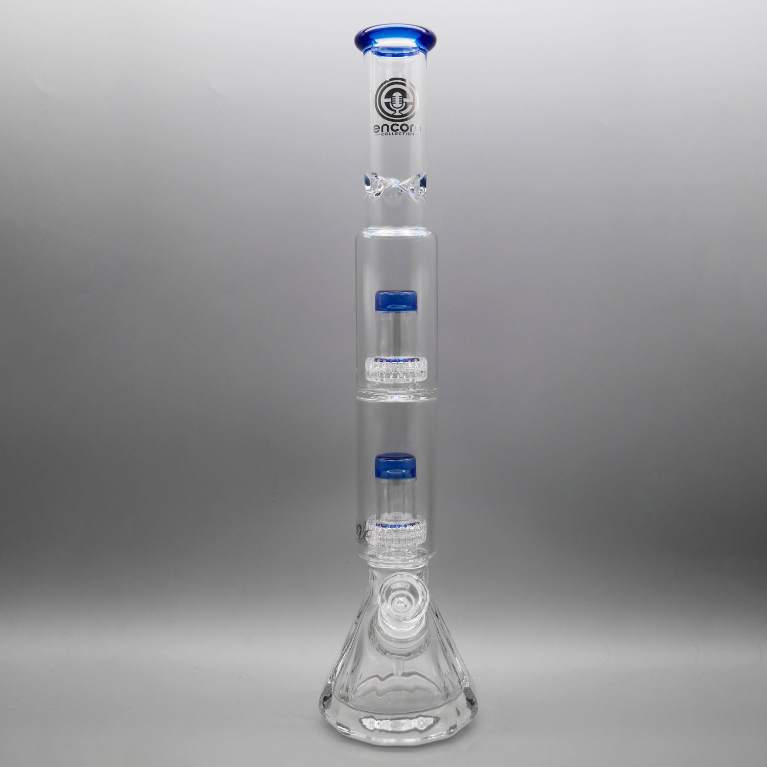 Feature Name 16.5" Encore Collection Diamond Pounder Beaker Bong w/ Double Matrix Perc
