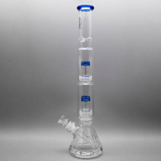 Feature Name 16.5" Encore Collection Diamond Pounder Beaker Bong w/ Double Matrix Perc