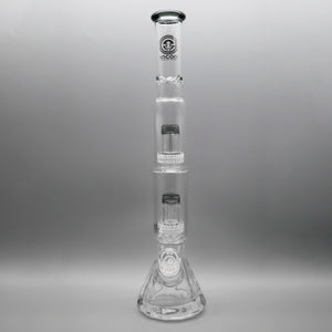Feature Name 16.5" Encore Collection Diamond Pounder Beaker Bong w/ Double Matrix Perc