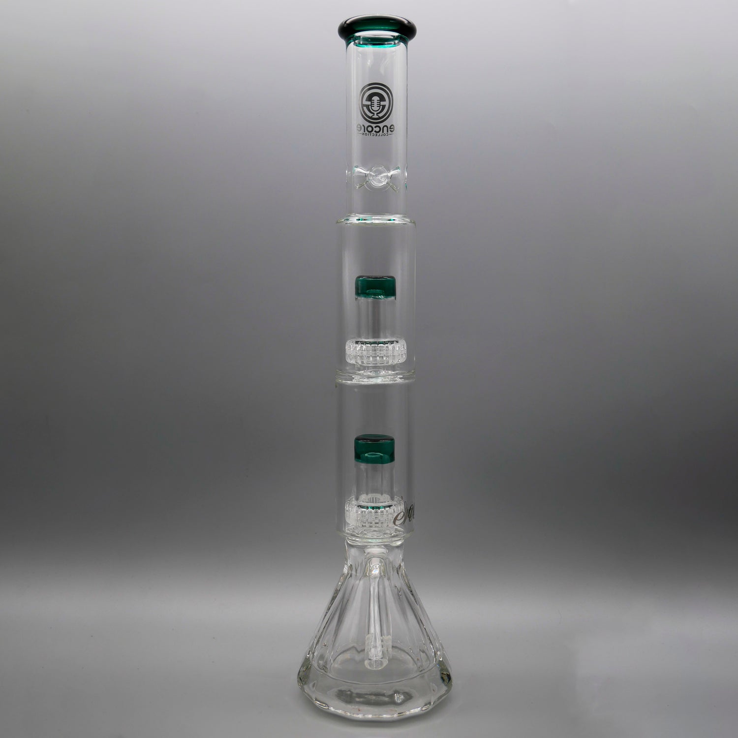 Feature Name 16.5" Encore Collection Diamond Pounder Beaker Bong w/ Double Matrix Perc