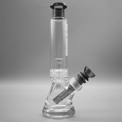 9" Encore Collection Double Chamber Ratchet Perc Quarter Pounder Bong