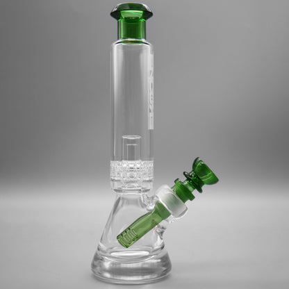 9" Encore Collection Double Chamber Ratchet Perc Quarter Pounder Bong