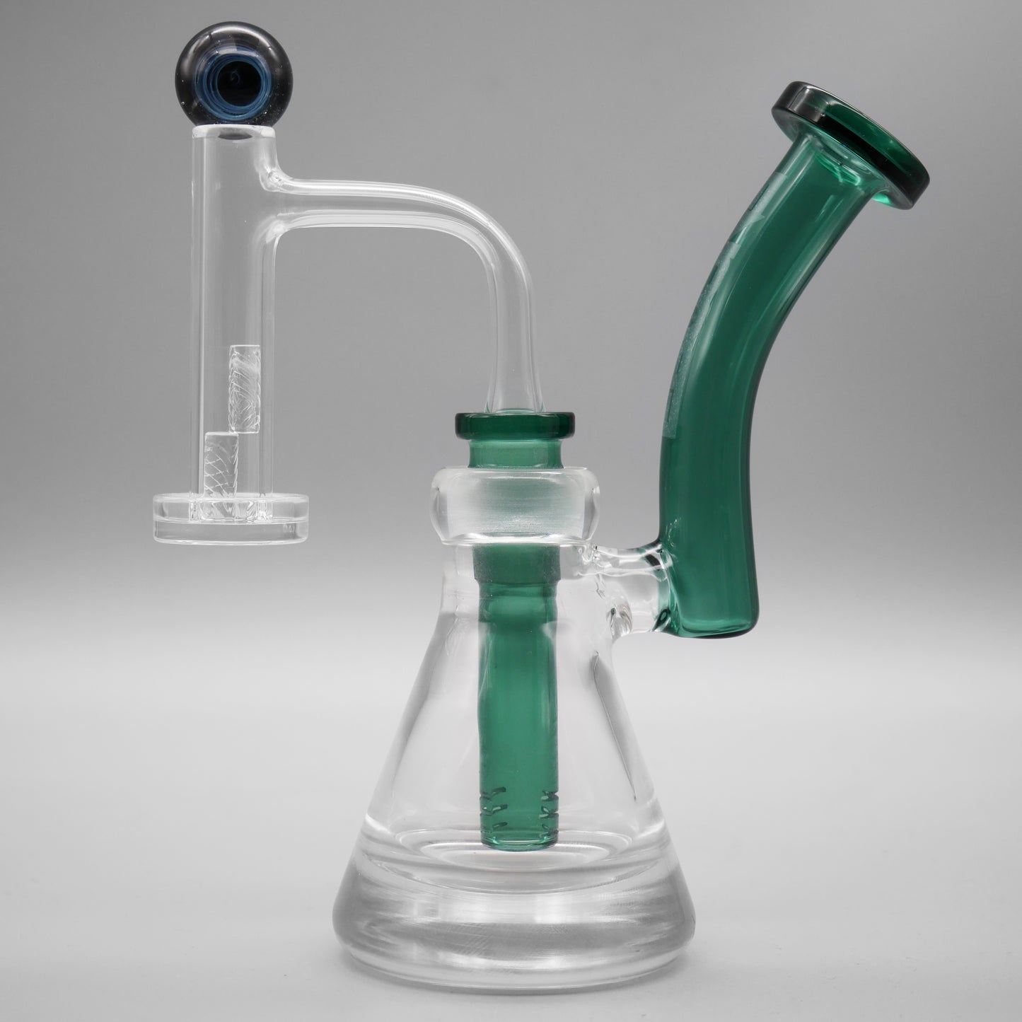 Encore Collection 6.5" Quarter Pounder Dab Rig & Quartz Control Tower Set