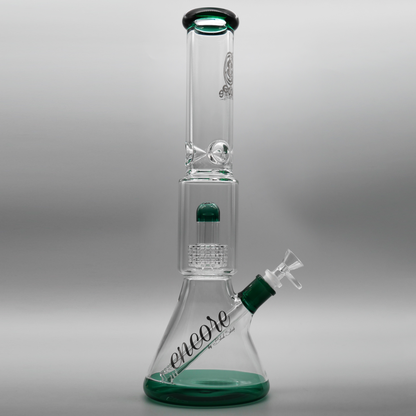 17"  Encore Collection Matrix Beaker Bong w/ Color Accents