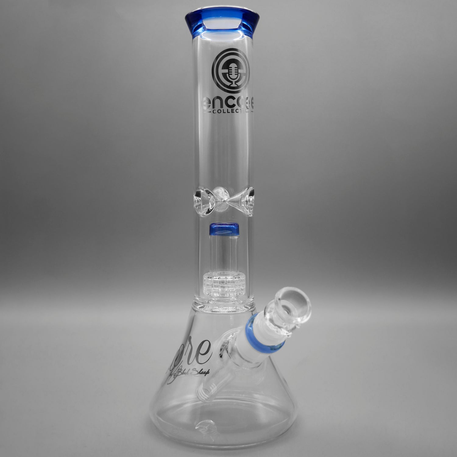 Blue — 12" Double Chamber Matrix Perc Beaker (view 1)